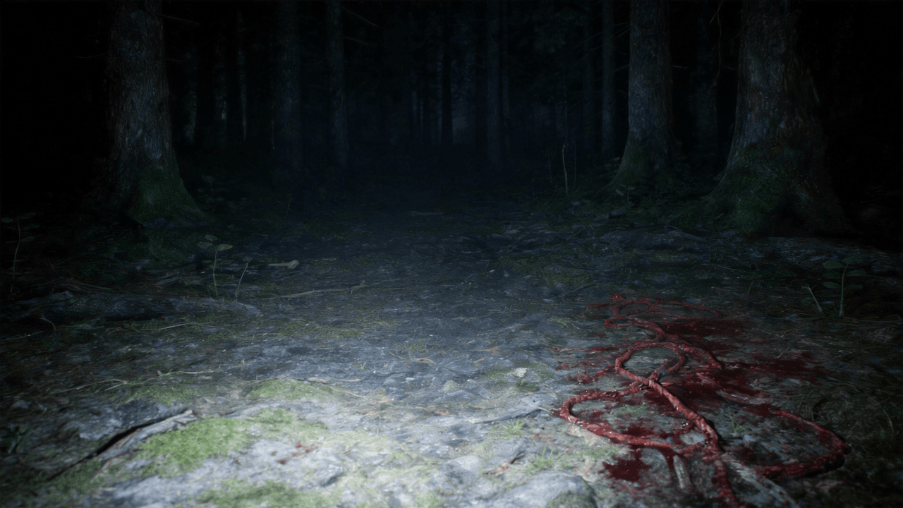 Four horror scene reference images labeled Image 1 through Image 4
